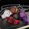 RE 078 Women Quartz Watches Star Dial Soft Silicone Simple Diamond Elegant Ladies Wristwatches Relogio de senhora